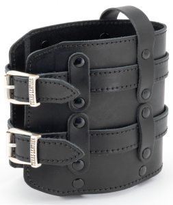 Texas Leather 1L Canister Holder Black