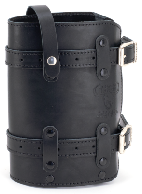 Texas Leather 1.5L Canister Holder Black (ES)
