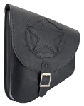 Texas Leather Star Swingarm Bag Black