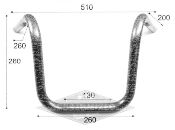 7/8" chrome Drag Bar 28"  no dimples (ES)