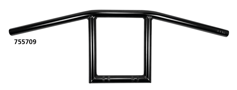 1" Handlebars Bobber Four BLK no dimple (ES)