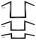 1" Handlebars Square 4" BLK dimple (ES)