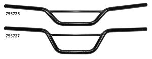 1" Handlebars Scrambler 4" BLK (ES)