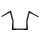 1" Square Fat Ape Hanger 15" BLK TBW (ES)