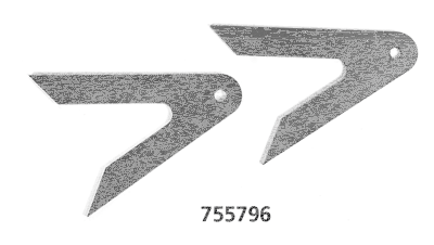 weld on rear set brackets (2pcs.) (ES)