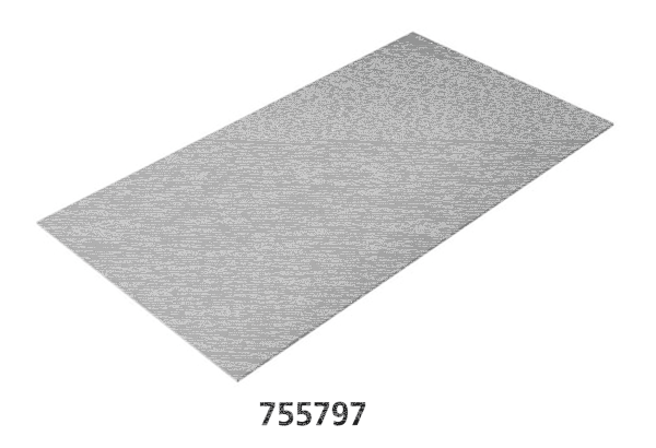 Steel plate 2 mm 58x38cm (ES)