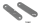 Flat Steel 100x25x3mm w/6.5mm slots (ES)