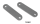 Flat Steel 100x25x3mm w/8.5mm slots (ES)