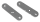 Flat Steel 100x25x3mm w/8.5mm slots (ES)