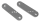 Flat Steel 100x25x6mm w/8.5mm slots (ES)