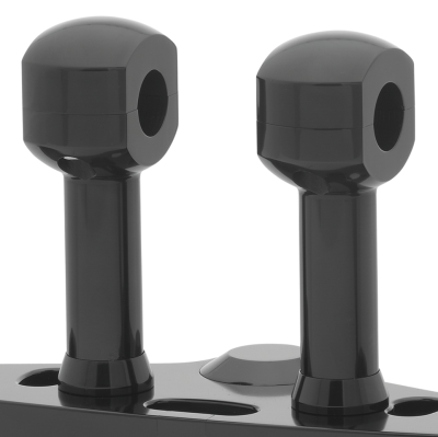 4" Risers for 1" Handlebars Black (ES)