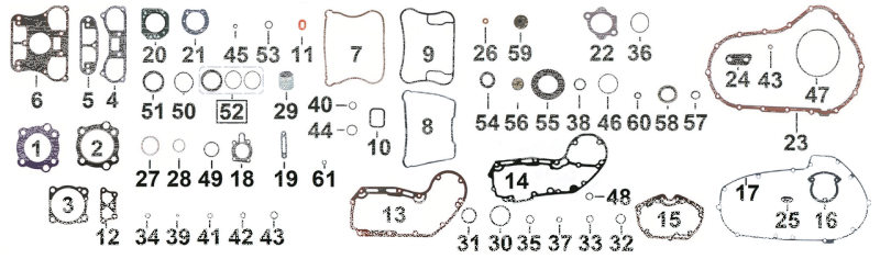 10pck O-RING TRANS SPACER XR08-13 (ES)