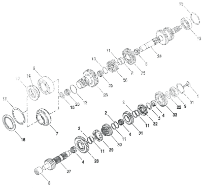 GHDP GEAR, 4TH INPUT SHAFT XL06-22 (ES)