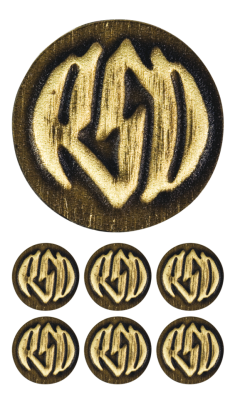 RSD BADGE KIT BRASS LOGOBRASS BADGE W/ L (ES)