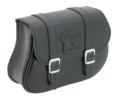 Texas Leather V-Rod black leather bag