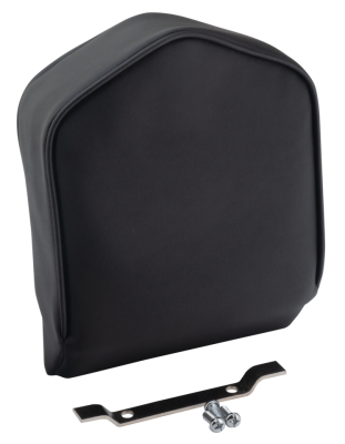Pointed sissy bar pad, W=9" H=13"