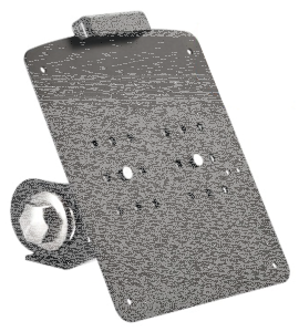 Matt Blk License plate holder Long D ME1 (ES)