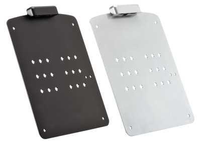 Matt Blk License plate holder Long CH ME (ES)