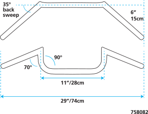 ZCP Chr Clubman handlebar non-dimpl (ES)