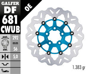 Galfer Wave RR Floating 11.5" Blue (ES)