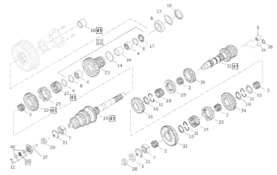 Gear, driven output (ES)
