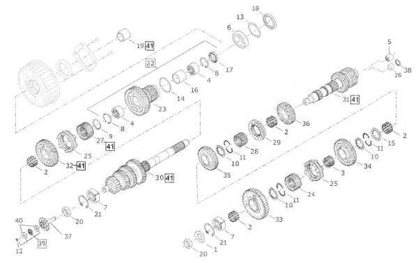C1 gear #35600104, 35805-06A (ES)