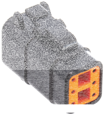 DTM 6-Pos Blk Plug w/ Terminals & Wedge (ES)