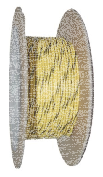 18-Gauge YELLOW/BLACK STRIPE 100 Spool (ES)