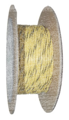 18-Gauge YELLOW/BLACK STRIPE 100 Spool (ES)