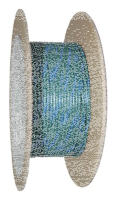 18-Gauge GREEN/BLUE STRIPE 100 Spool Pr (ES)