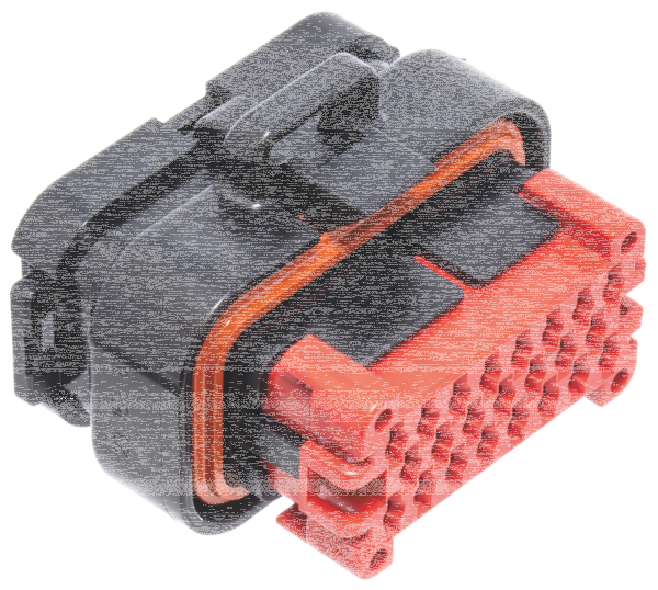 23-pos AMP radio harness plug housing (ES)