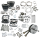 S&S 124HSU kit TC88B01-06 w/heads black (ES)