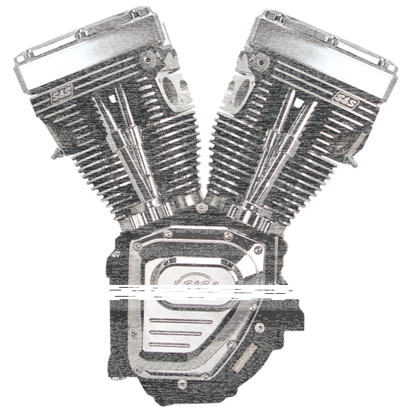 T124A engine, black w/o Induction/Ign (ES)