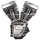 T124A engine, black w/o Induction/Ign (ES)