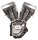 T124A engine, black w/o Induction/Ign (ES)