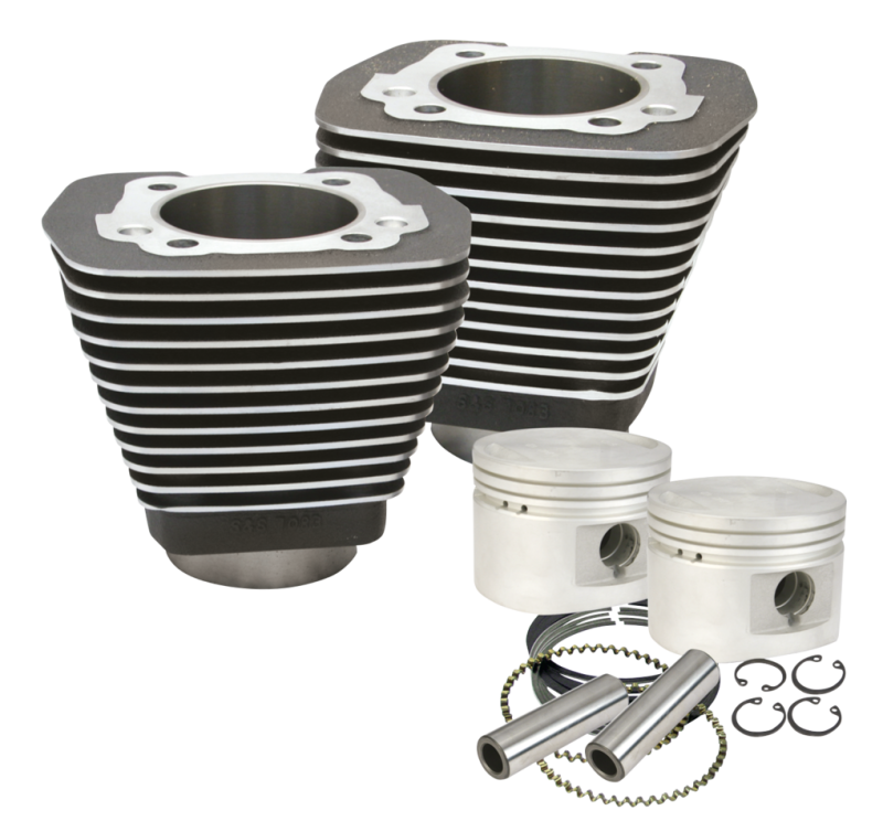 S&S Cyl+pist Kit 3.5" Bore BT84-99 black (ES)