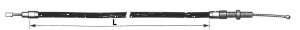 BCC clutch cable FLT79 style L=63" (ES)