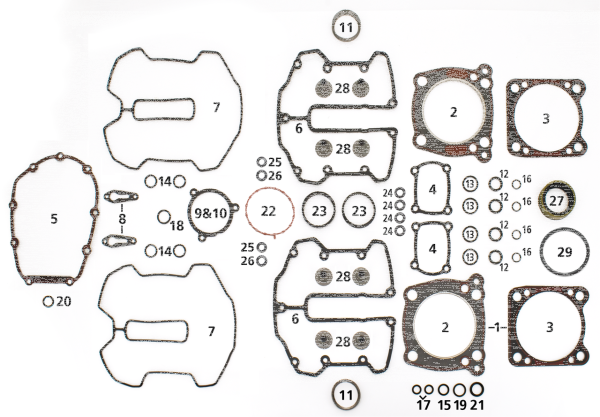4PCK M8 SEAL INTAKE MANIFOLD TO HEAD (ES)