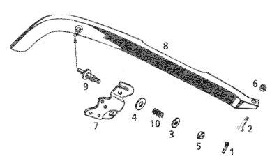 Chain guard mount kit 45CI36-52 chrome (ES)