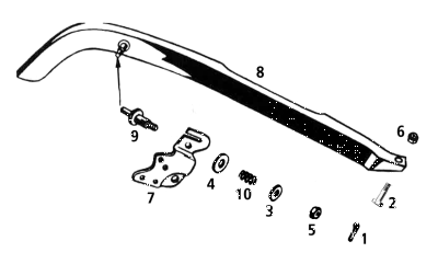 Chain guard mount kit 45CI36-52 prkrzd (ES)