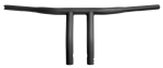 Burly 1-1/4" T-Bar 9.5" Rise TBW Black