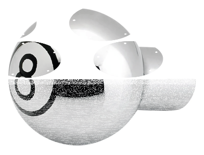 JM Choke Knob 8 Ball Chrome (ES)