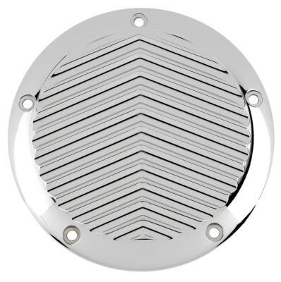 JM Derby Cover V-Fin Chr FLH/T15-Up (ES)