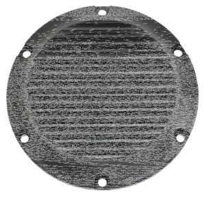JM Derby Cover Finned Blk XL04-22 (ES)