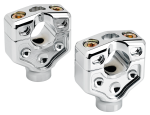 JM Risers 2" Dual Clamp Chrome
