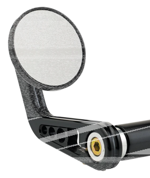 JM Bar-End Mirror 2-1/4" Stem A Black (ES)