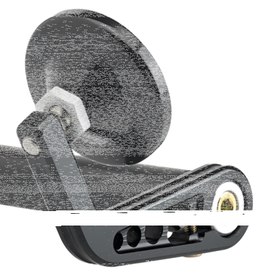 JM Bar-End Mirror 2-1/4" Stem A Black (ES)