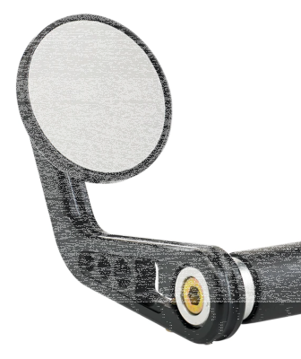 JM Bar-End Mirror 2-1/4" Stem A Black (ES)