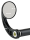 JM Bar-End Mirror 2-1/4" Stem C Black (ES)