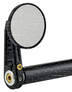JM Bar-End Mirror 2-1/4" Stem D Black (ES)